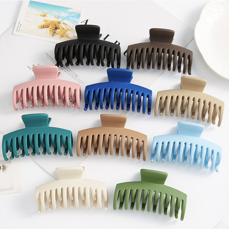 New Plate Plastic Claw Clip Bath Hair Claw Ponytail Clip Headwear Plastic Big Hair Grip Crab Clamp