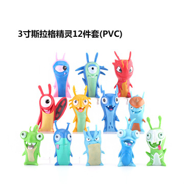 经典款斯拉格12款萌宠波比可爱q版手办公仔摆件-阿里巴巴