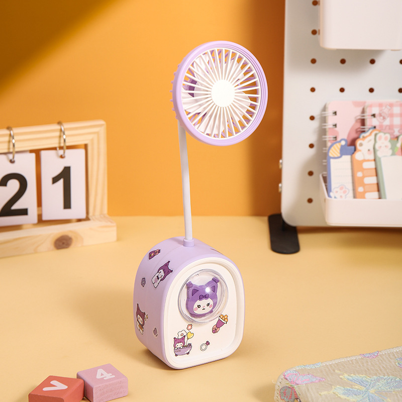 Cute Pet Mini Space Capsule Pencil Sharpener Fan Student Desk Little Fan Cartoon Usb Pencil Sharpener Small Electric Fan