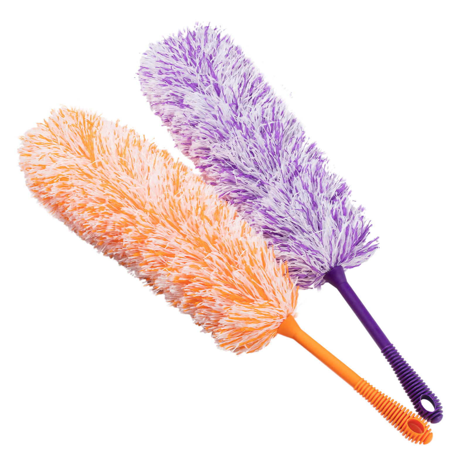 Fiber Feather Duster Washing Electrostatic Adsorption Electrostatic Thread Is Handle Household Fiber Dust Brush 0766