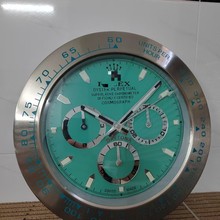 厂家一件起批不锈钢金属挂钟手表盘小圆表会动扫描静音台湾太阳机