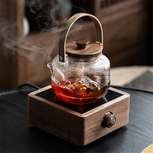 电陶炉煮茶器家用茶具玻璃蒸烧水壶白茶煮茶全自动小型热茶炉套装