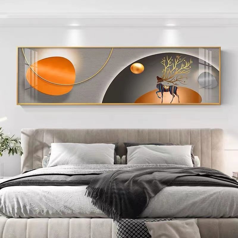 卧室床头画装饰画现代简约主卧房间墙面挂画酒店宾馆客房壁画批发