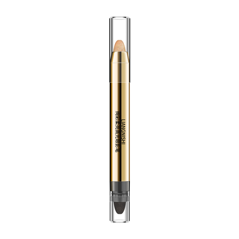 Makeup Liangnishi Highlight Crouching Silkworm Eyeliner Pen Thin and Glittering Brightening Waterproof Smear-Proof One Touch Molding Double-Headed Smudger