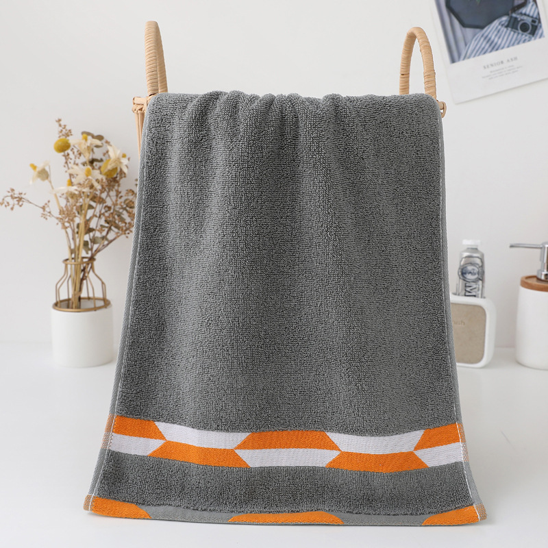 Towel Household Cotton Thickened Absorbent Face Towel Adult Thickened Soft Gift Dark Color Wholesale Towels