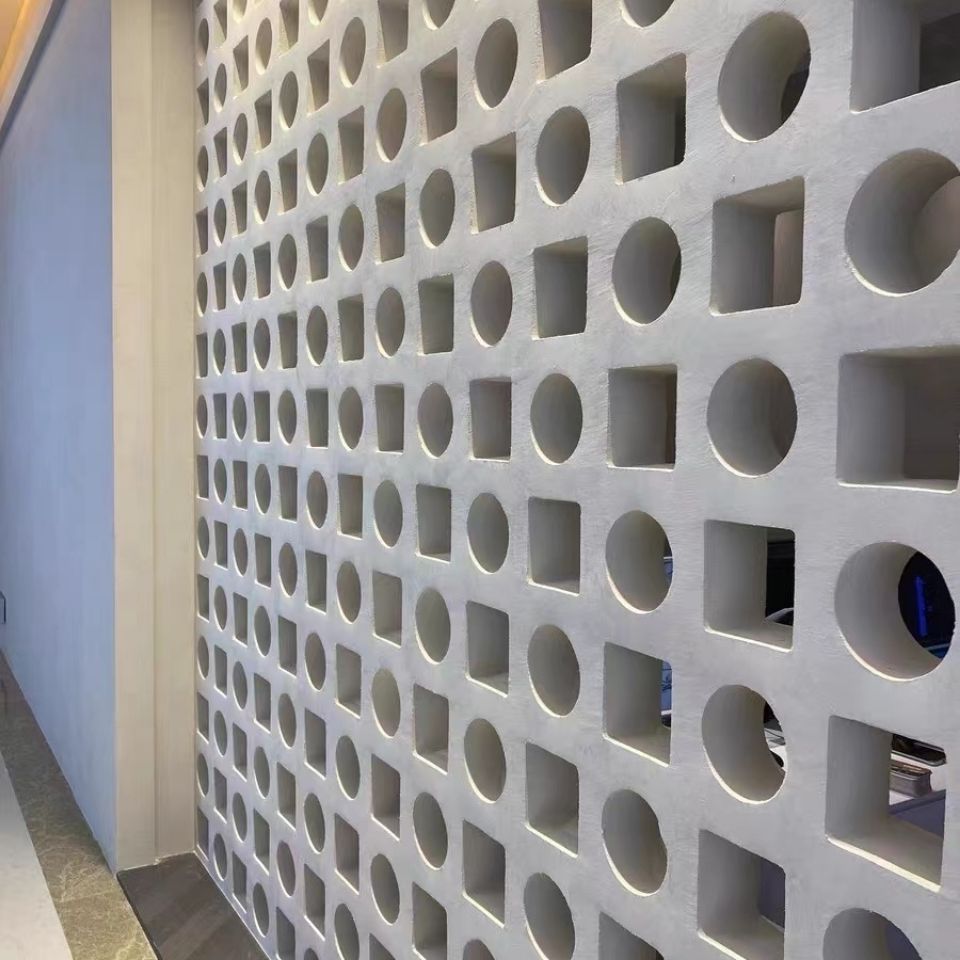 1成交3件水泥空心砖艺术装饰砌块背景墙隔断墙办公室酒吧造景