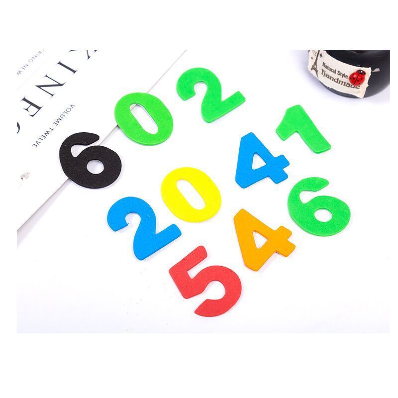 彩色数字eva海绵自粘贴片 儿童卡通贴画diy 手工创意eva泡沫贴纸