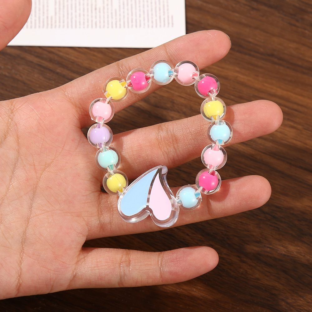 Cartoon Children's Bracelet Princess Jelly Color Beaded Cute Girl Baby Bracelet Student Jewelry Bracelet Ornament