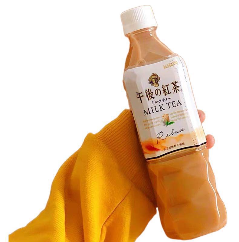 日本饮料麒麟kirin午后红茶原味微糖柠檬茶 奶茶 红茶饮料500ml
