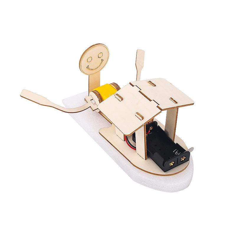 电动小船科学实验物理小发明马达玩具儿童手工科技小制作 diy材料