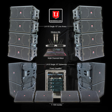 跨境爆款热销 工厂批发单10寸线阵系统 舞台演出婚庆dj show 音响