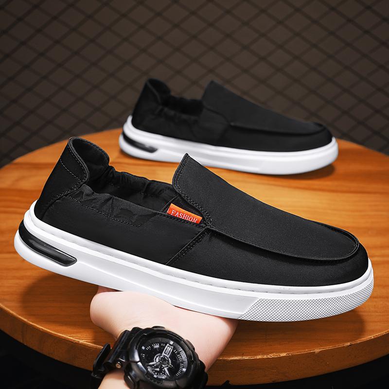 老北京布鞋男鞋2024夏季新款透气冰丝薄款轻便休闲鞋男士一脚蹬鞋