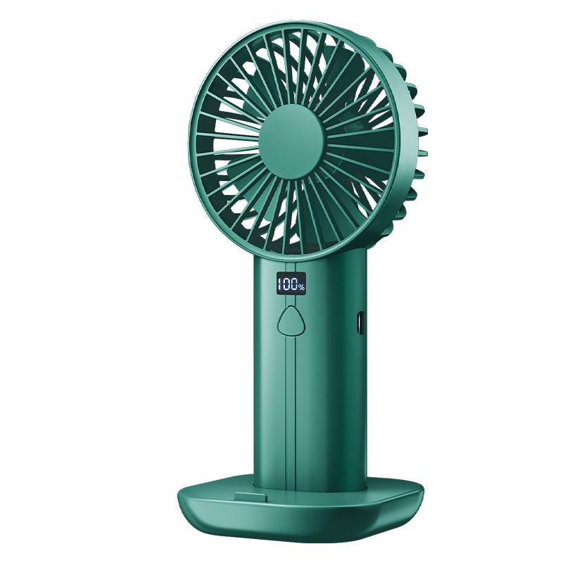 5档数显手持小风扇小型可爱迷你usb可充电学生便携式台式电风扇