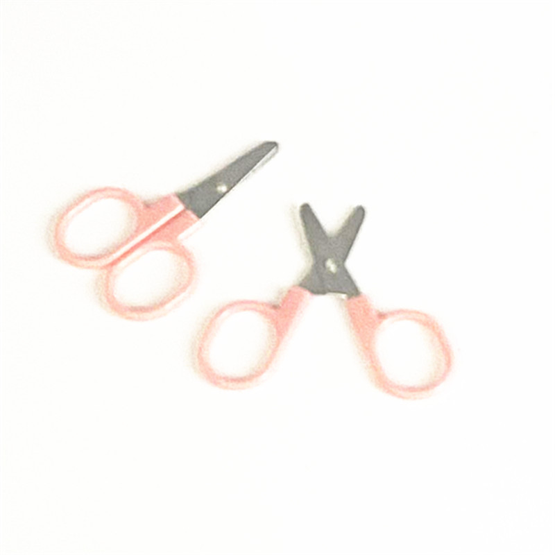 Plastic Handle Children's Mini Small Scissors Sewing Kit Accessories Loose Thread Cutting Paper Cut by Hand Stainless Steel Scissors Wholesale