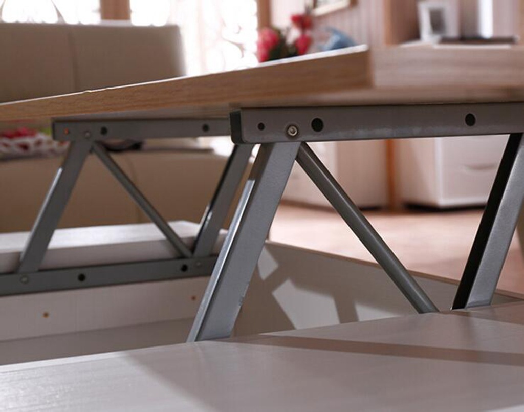 气动杆液压高度调节咖啡桌面折叠支撑架 茶几升降架 桌子升降架