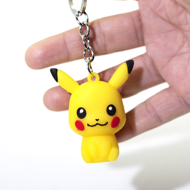 可爱皮卡丘钥匙扣情侣钥匙挂件卡通公仔玩偶书包挂饰ins网红钥匙
