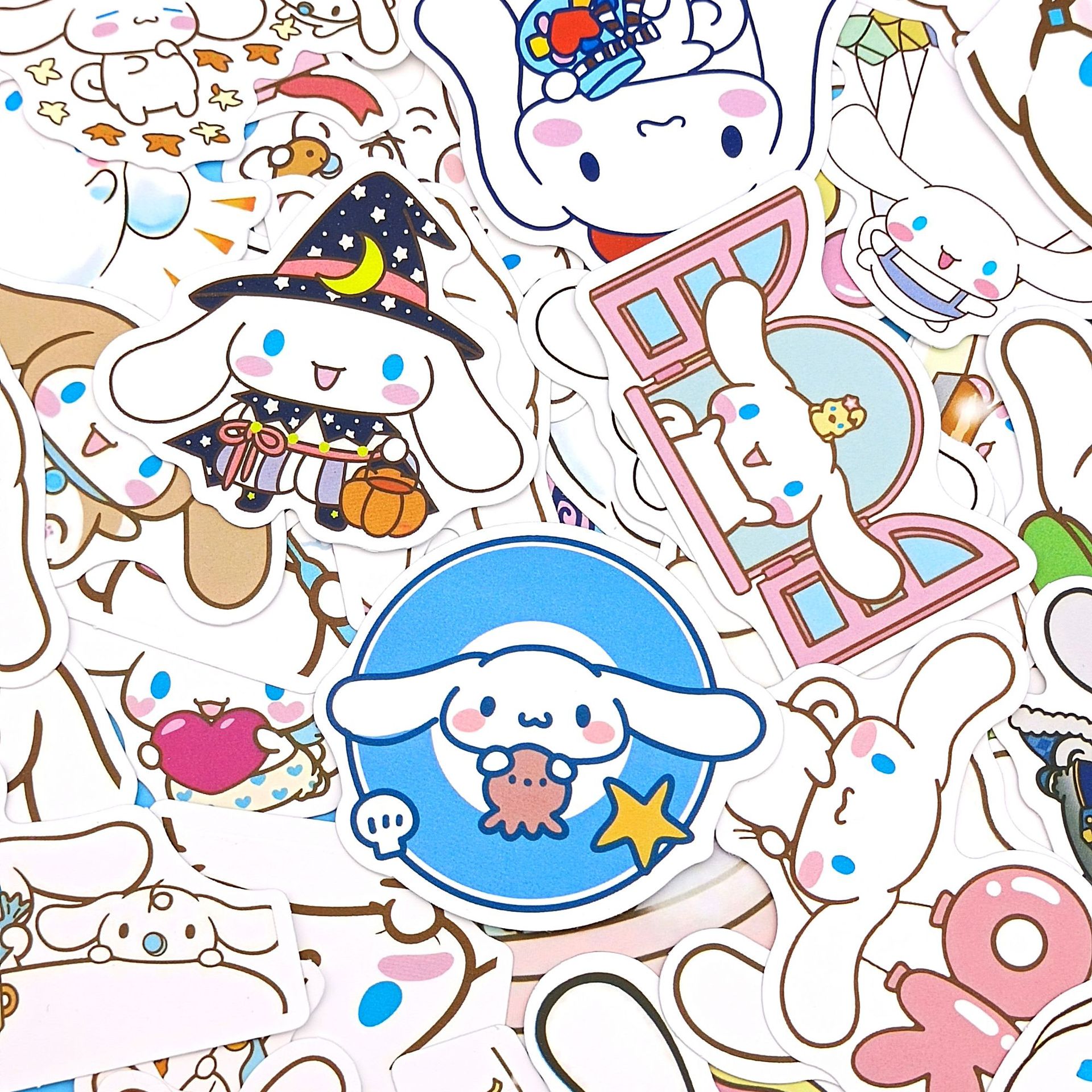 玉桂狗手账贴纸卡通可爱diy不干胶装饰涂鸦贴画大耳狗行李箱贴纸