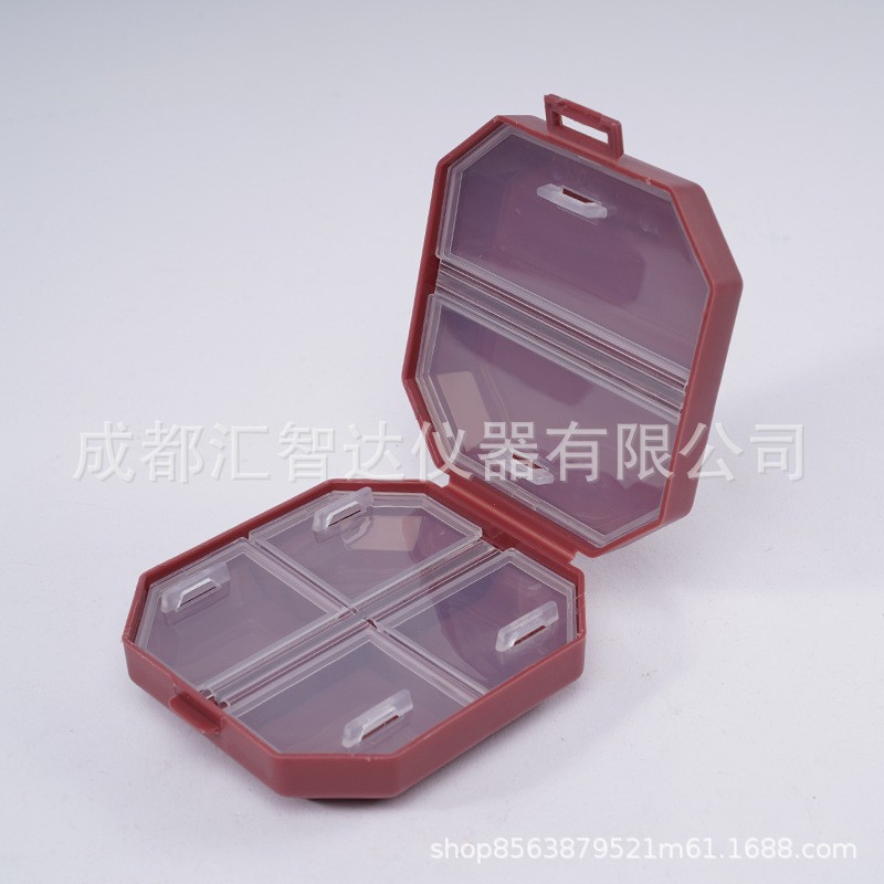 Portable 3-Grid Double Sealed Pill Box Pill Storage Box Double-Layer Sealed Medicine Sub-Packaging Medicine Kit Wholesale