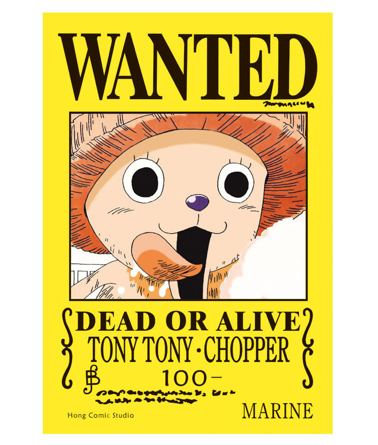 人气动漫新版 11张15亿版小号通缉令 航海王通缉令海报