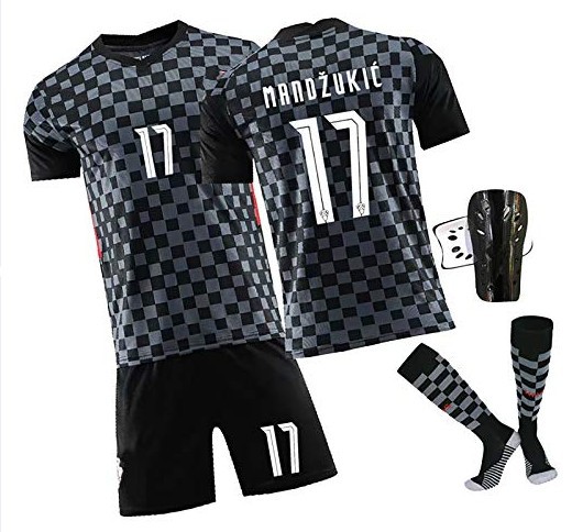 20年欧洲杯新款克罗地亚主客场格子球衣套装10号莫德里奇大量现货