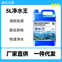 疯狂水草5L净水剂鱼缸水族用品水质澄清剂水族杀菌净化剂厂家批发