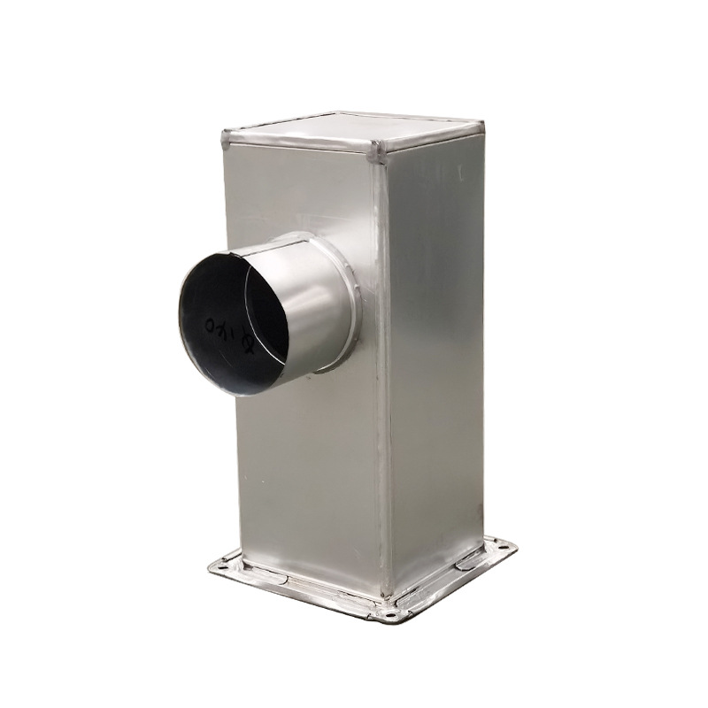 排烟管道镀锌圆支管三通风管排油烟除尘管道防腐蚀耐用通风管道