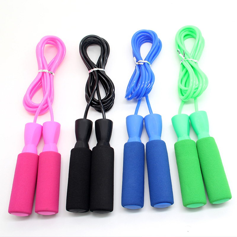 Sponge Sweat-Absorbent Bearing Fast Skipping Rope PVC Wear-Resistant Unisex Fitness Training Middle School Student Exam Rope