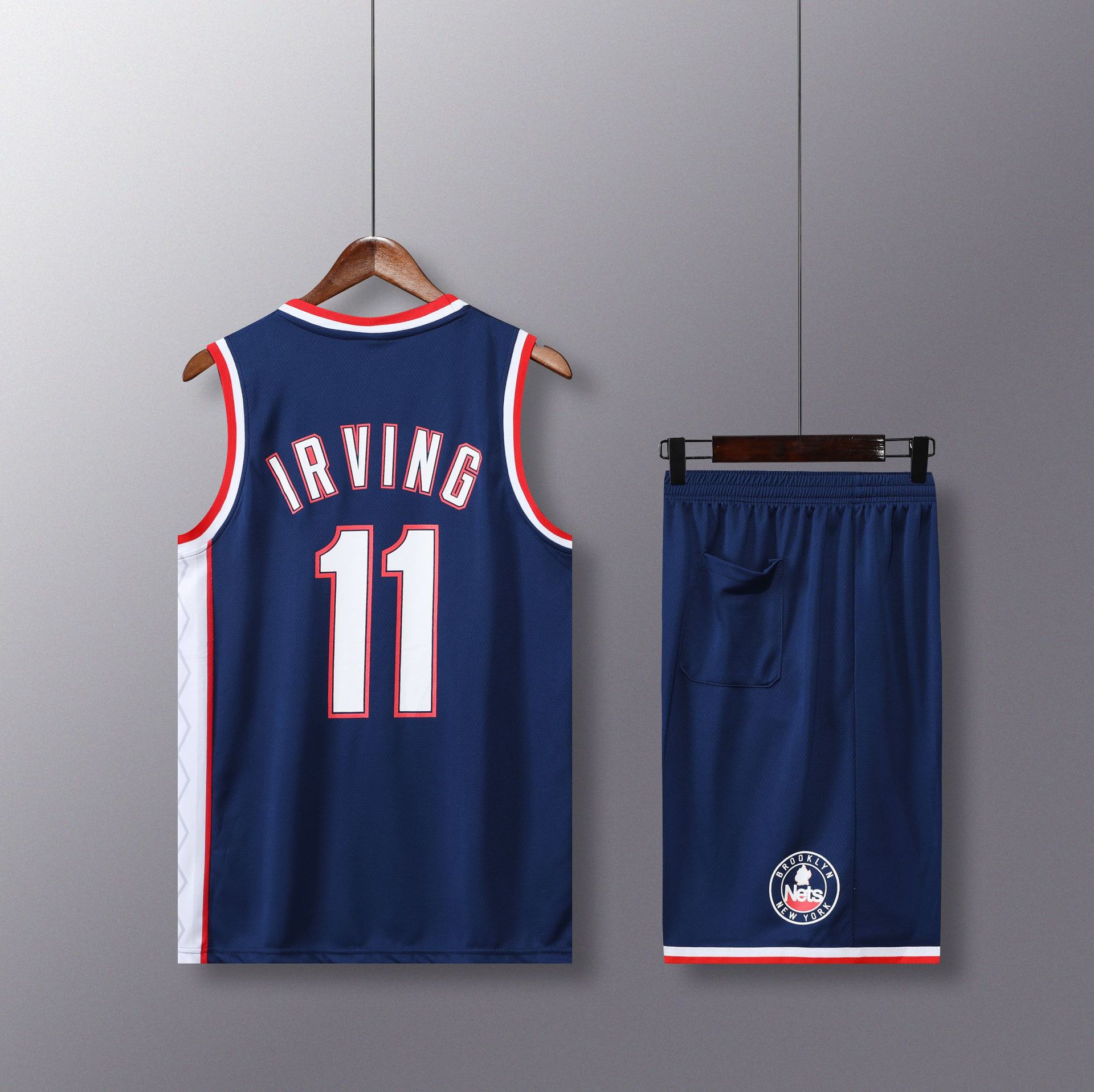 新款篮网队城市版11号欧文球衣7号杜兰特篮球服篮球队服印制字号