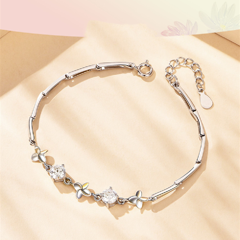 若瑟饰品四叶草女生手链ins小众设计闺蜜生日情人节礼物