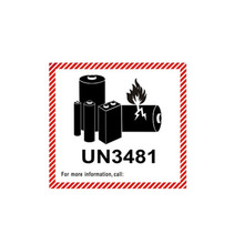 定制新版锂电池标航空警示标签 un3481/3091