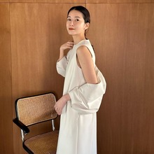 高定新款日本复古时髦文艺气质两件套连衣裙长裙