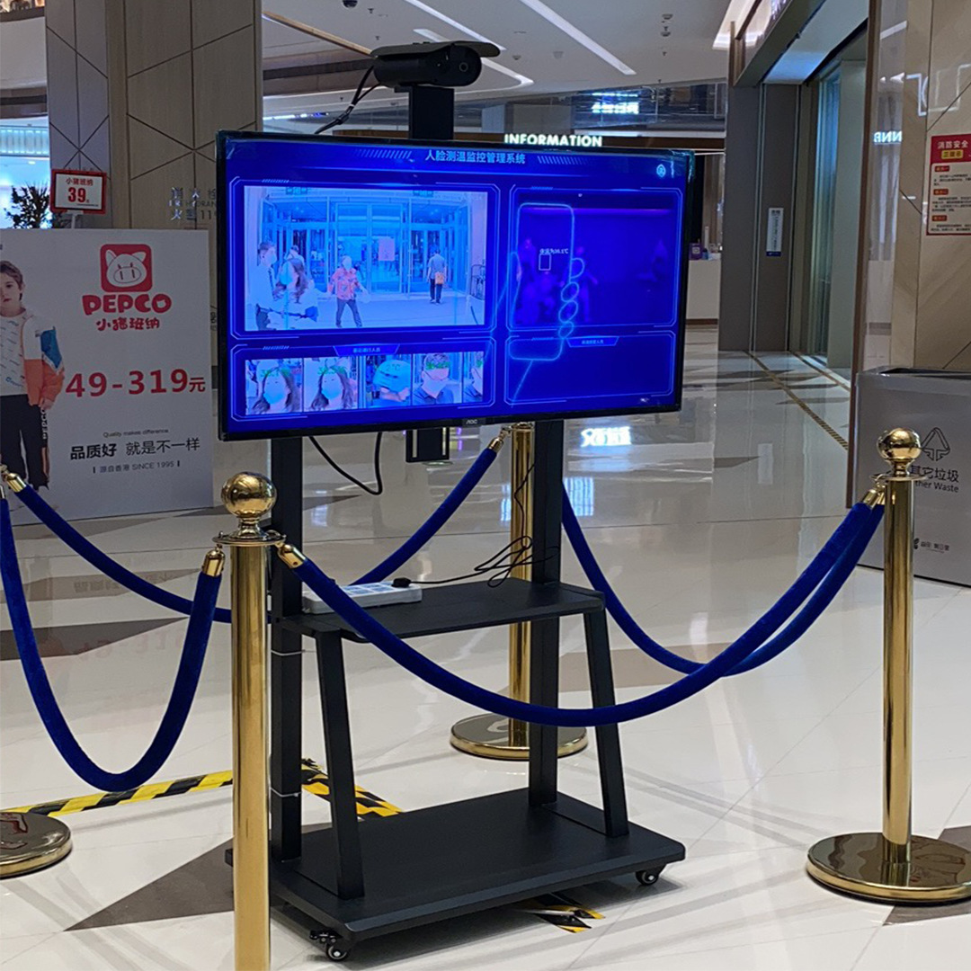 红外热成像测温仪非接触式多人脸识别防疫摄像头智能热像仪检测仪