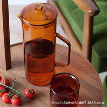 玻璃耐热高温防爆凉水壶家用大容量水瓶凉白开水杯茶壶套装冷水壶