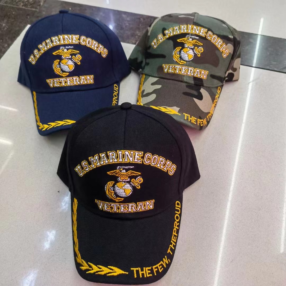 美国海军棒球帽军迷户外钓鱼鸭舌帽欧美跨境老兵纪念帽子遮阳帽子