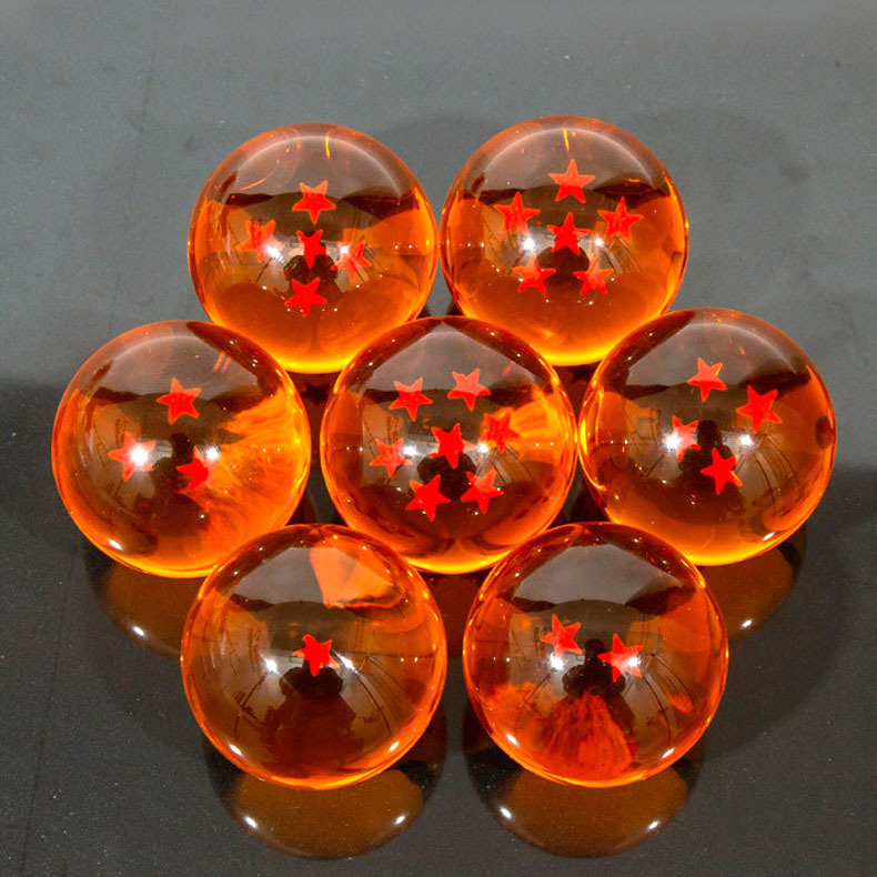 孙悟空七龙珠球道具7星大龙珠球76mm金黄色11动漫周边批发货源