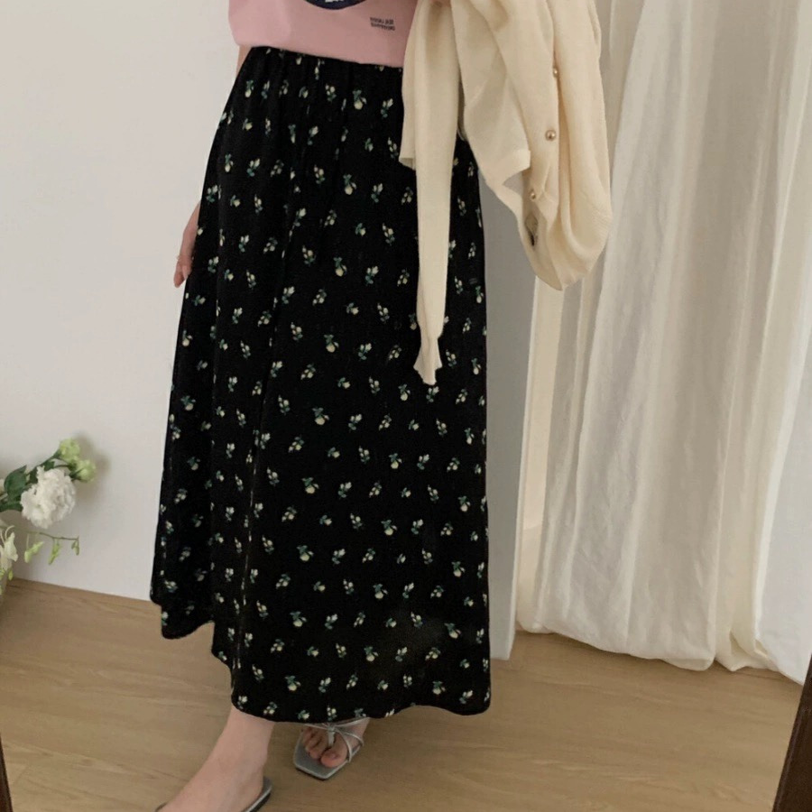 2024夏季新款韩版碎花半身裙2329-阿里巴巴