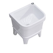 【特价】拖把池盆槽陶瓷洗拖布池子墩布水池卫生间阳台自动下水器