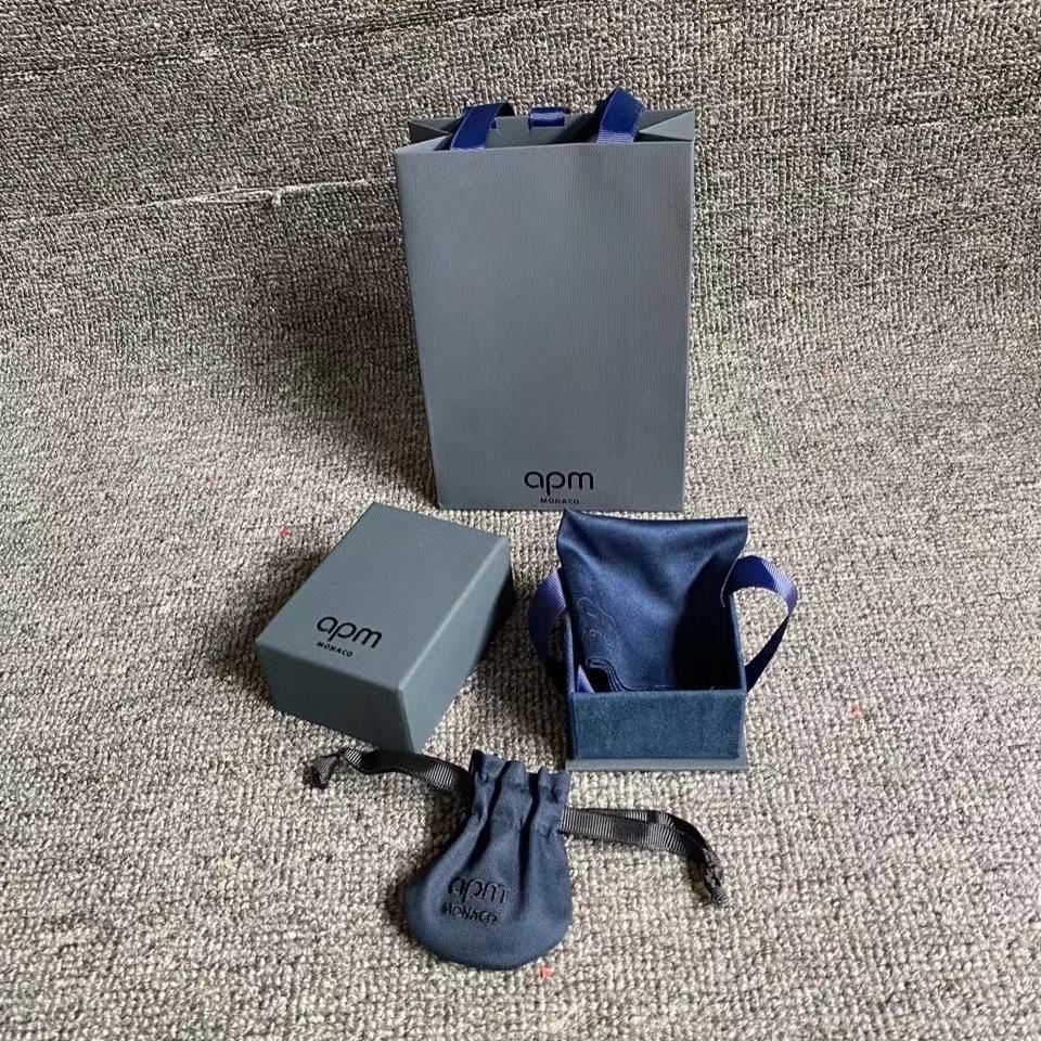 新款 apm首饰包装盒子刺绣盒耳钉盒项链盒手链盒收纳盒通用礼品盒