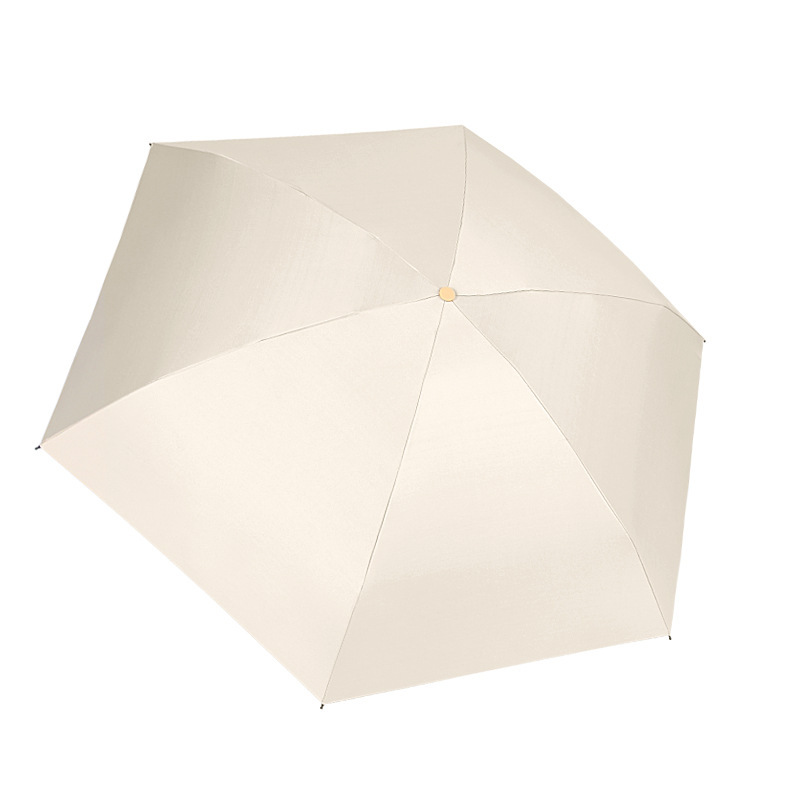 Umbrella Wholesale Folding Five-Fold Umbrella Portable Mini Capsule Umbrella Sunny and Rainy Dual-Use Sun Umbrella Sun Protection Umbrella Pocket