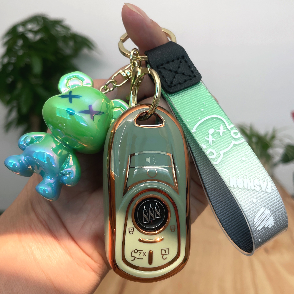 适用于别克车钥匙套 君越钥匙保护套 雪佛兰钥匙壳 君威tpu钥匙套
