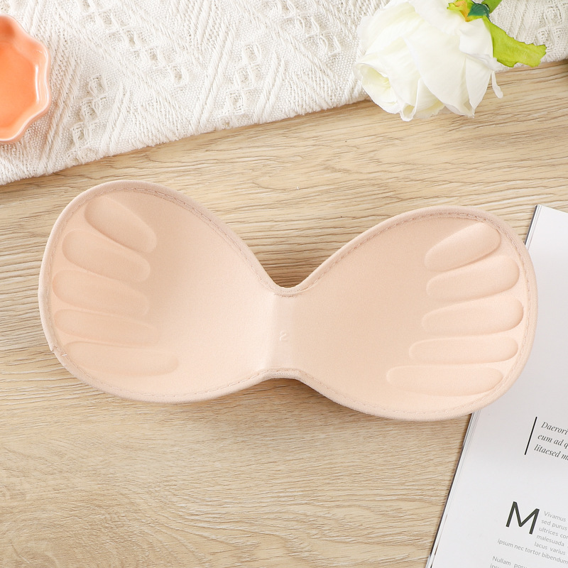 Thickened One-Piece Women's Sports Underwear Sponge Brassiere Pad Replacement Beauty Back Inner Pad Bra Inserts Wrapped Chest Cup