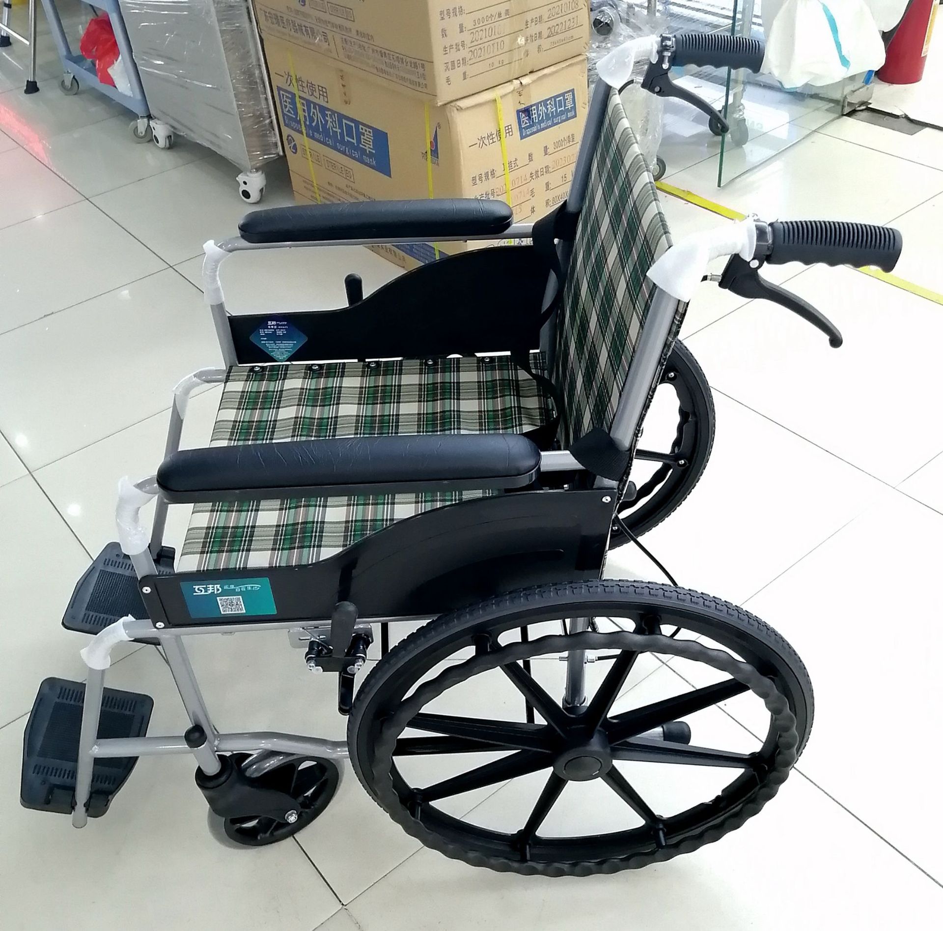 互邦轮椅轻便携可折叠hbg25老人轮椅手推残疾人代步车软座手轮椅