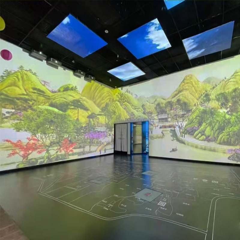全息投影游戏3d墙地面体感育互动投影雷达大屏led沉浸式餐厅教育