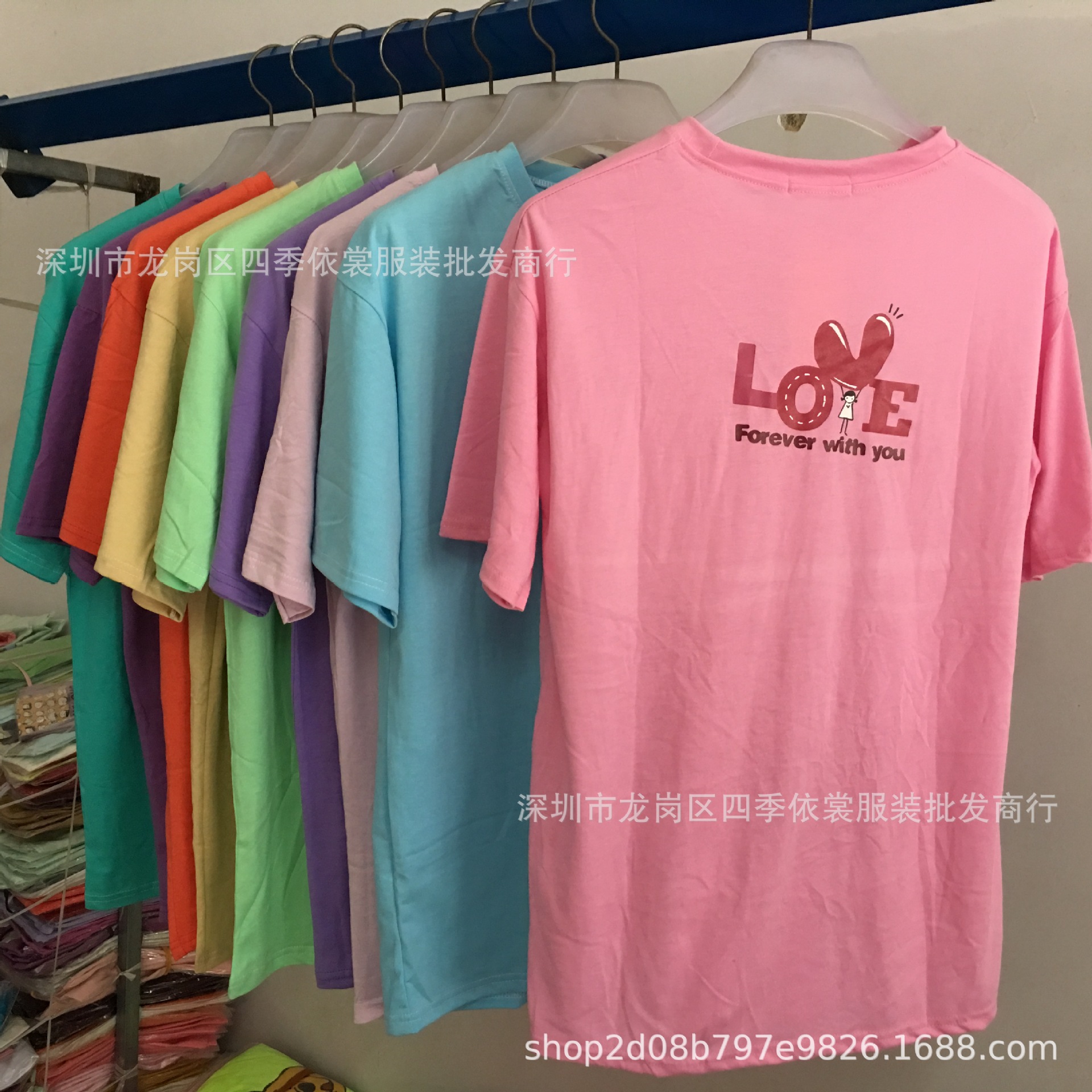 广州夏季1元2元服装尾货外贸地摊货源女装短袖t恤9.9包邮一件代发