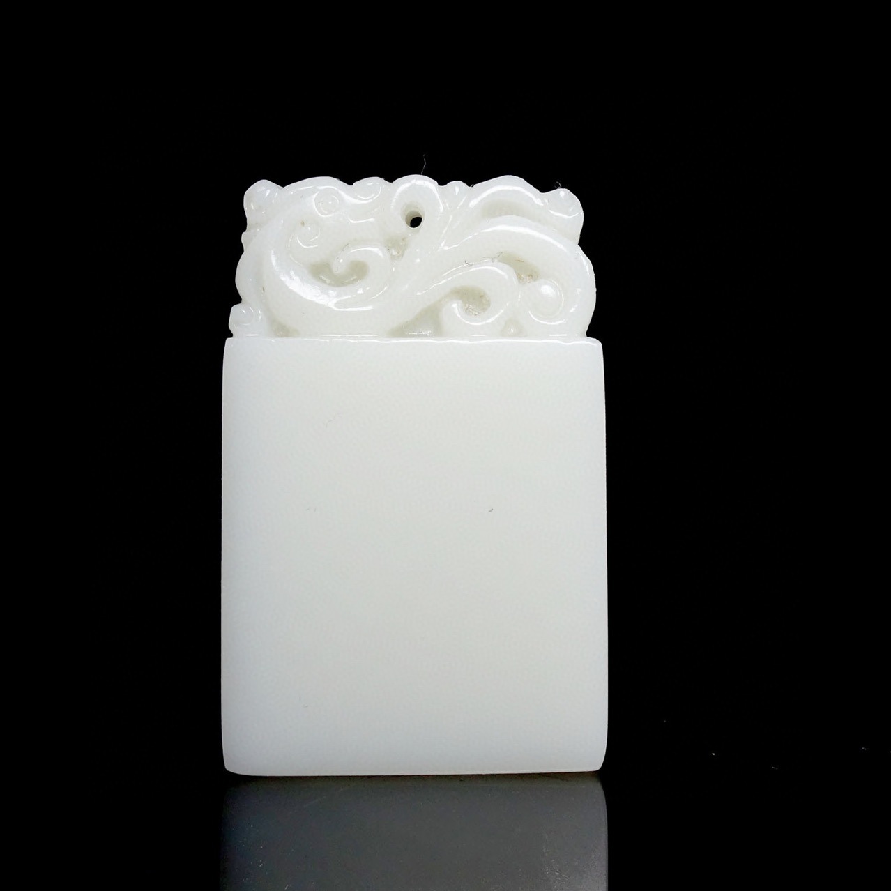 新疆和田玉白玉平安无事牌羊脂白玉籽料吊坠玉佩玉牌男士挂件玉坠