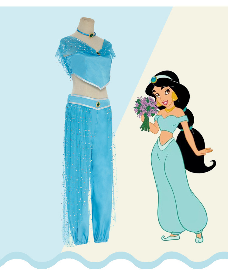 万圣节一千零一夜cos服阿拉丁神灯公主茉莉成人儿童cosplay服装