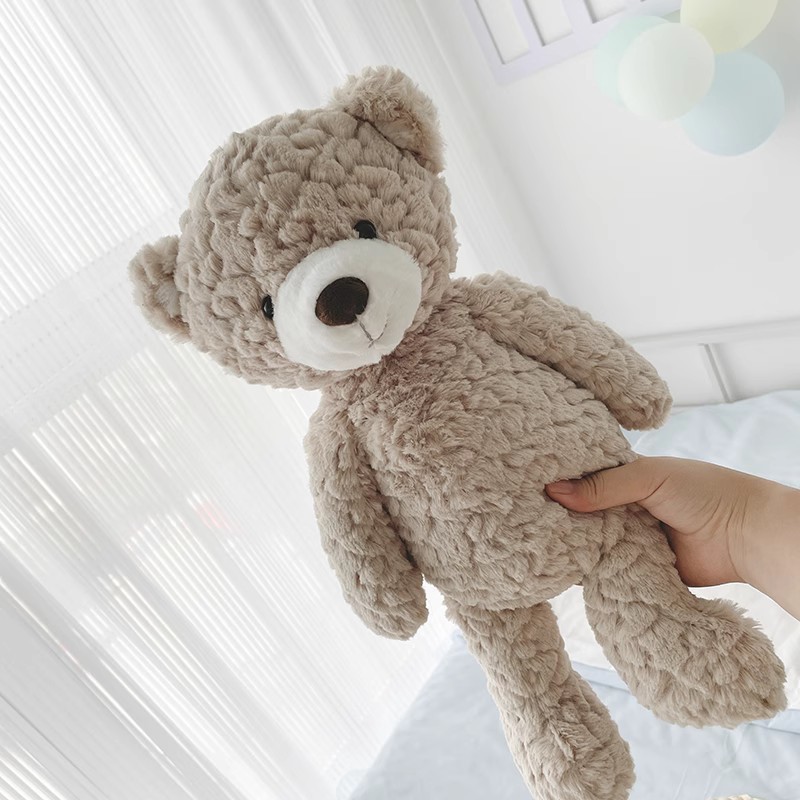 欧美卡其色可爱小熊公仔儿童玩具柔软布娃娃毛绒玩偶生日礼物批发