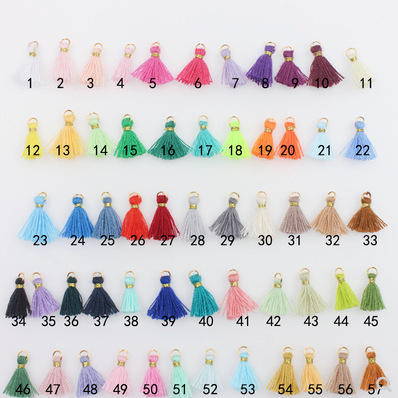 diy handmade exquisite mini tassel 1cm pop famous ethnic style hot recommendation jewelry accessories material