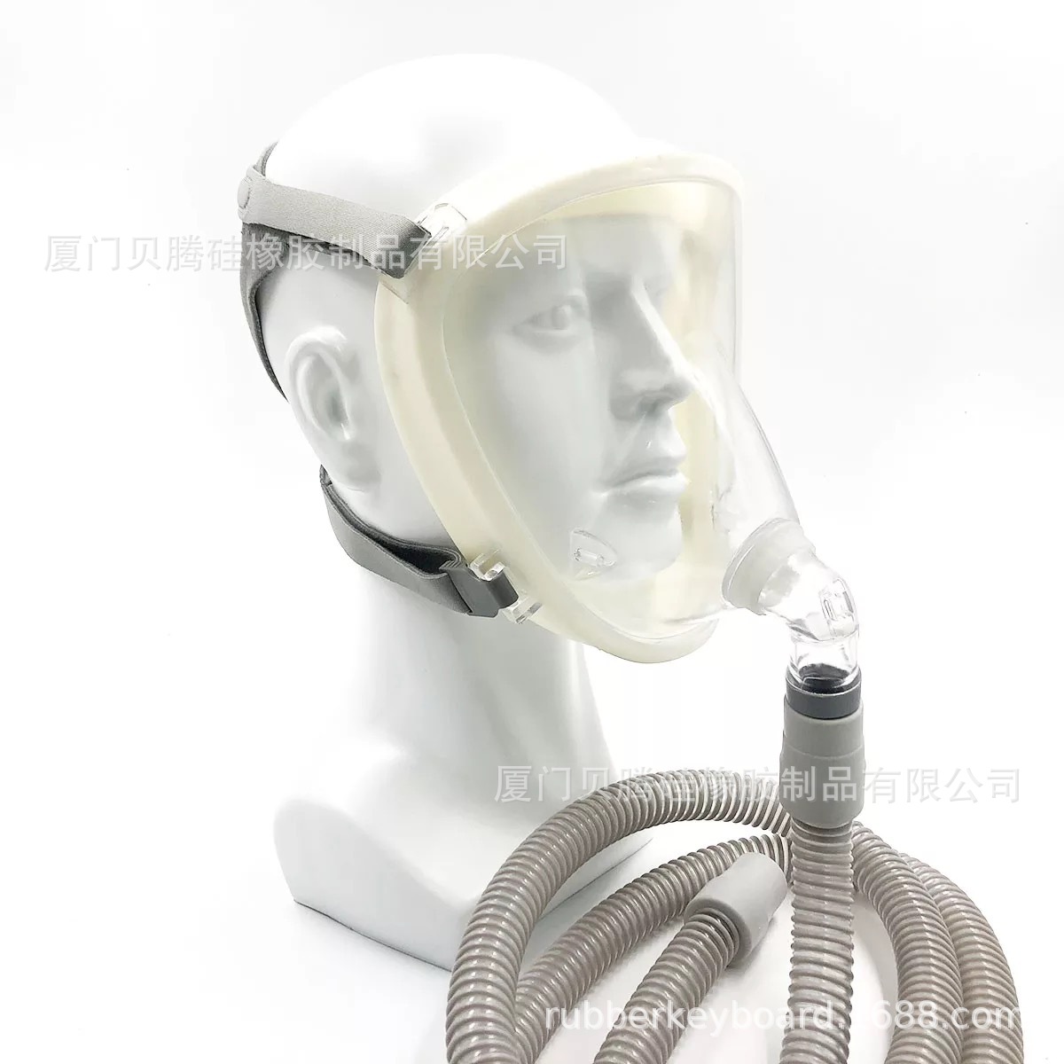 医用cpap全脸1.8m管路呼吸机pc面罩液态硅胶包胶厂家批发零售定制