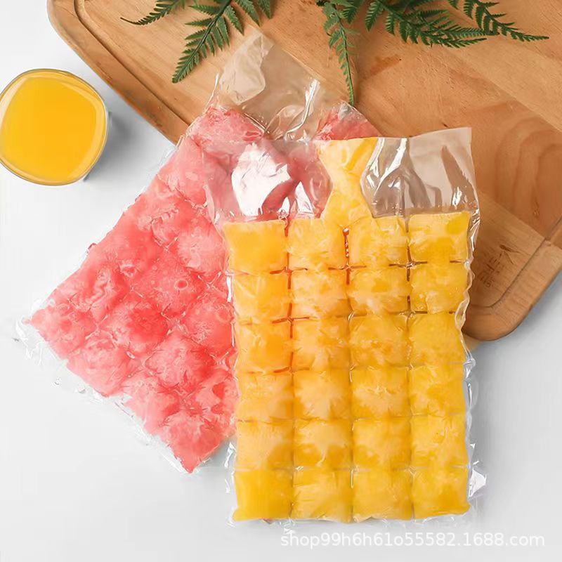 Disposable Ice-Making Bag Self-Sealing Ice Tray Bags Home Creative Passion Fruit Edible Ice Maker Ice Cube Mold